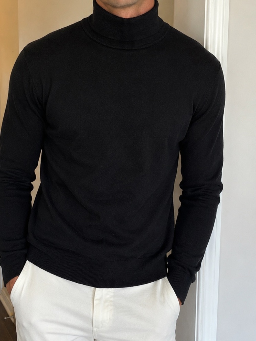 Black Turtleneck Sweater